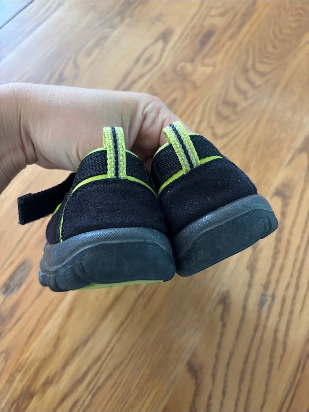 Keen Kids Black and Lime Water Shoes